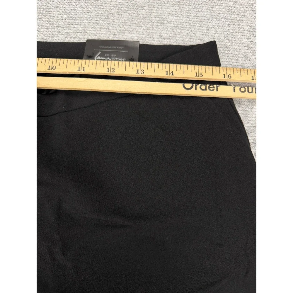Lane Bryant The Sophie Straight Leg Dress Pants Black Size 14‎ Regular Stretch